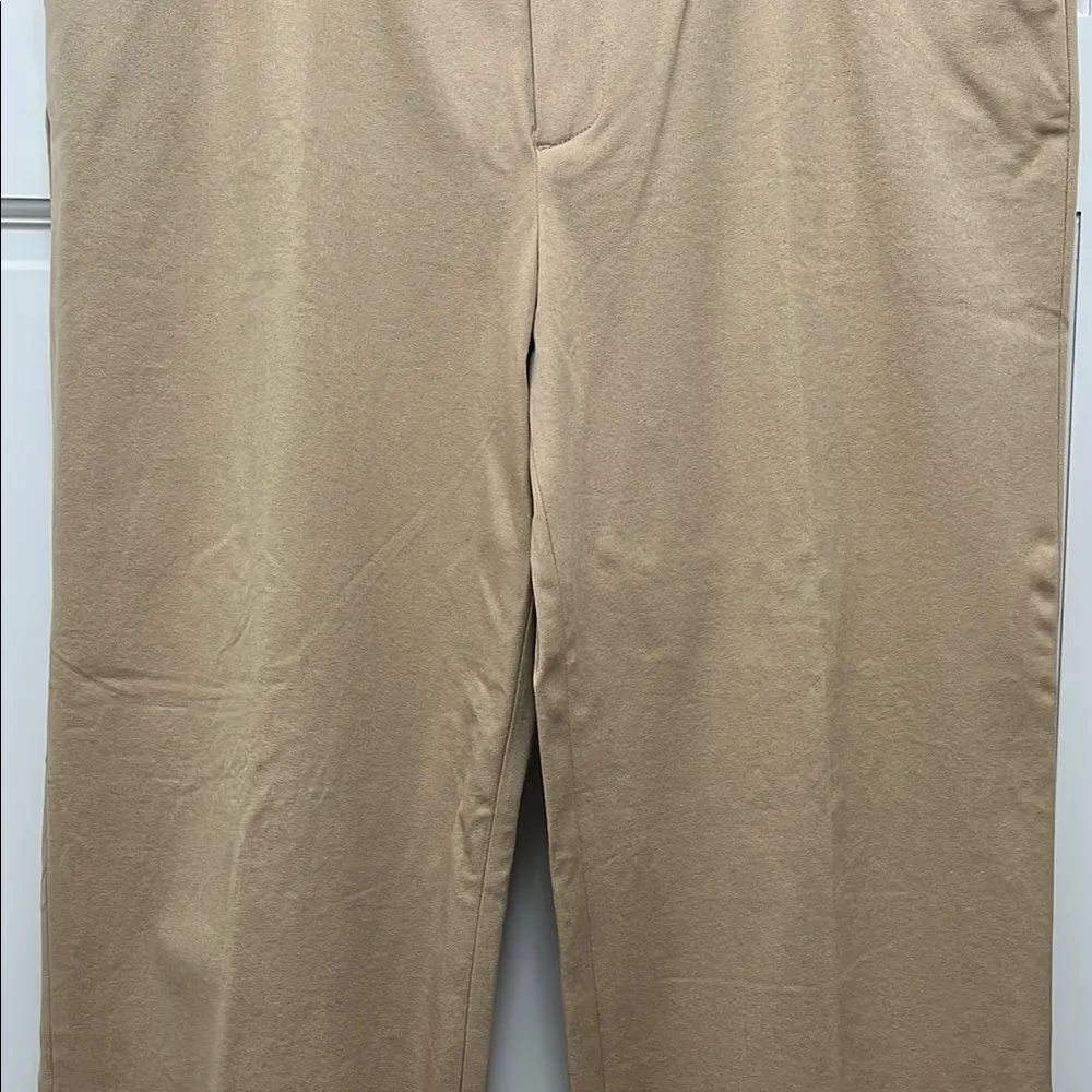 NWT Three Forks Cotton Blend Straight Leg Stretch Twill Khaki Trousers - Image 4