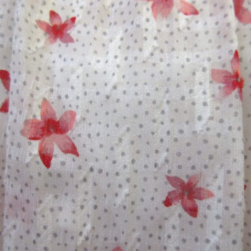 NWT Rebecca Taylor Maui Clip in Snow Combo Silk Blend Floral Dress XL $495 - Image 5