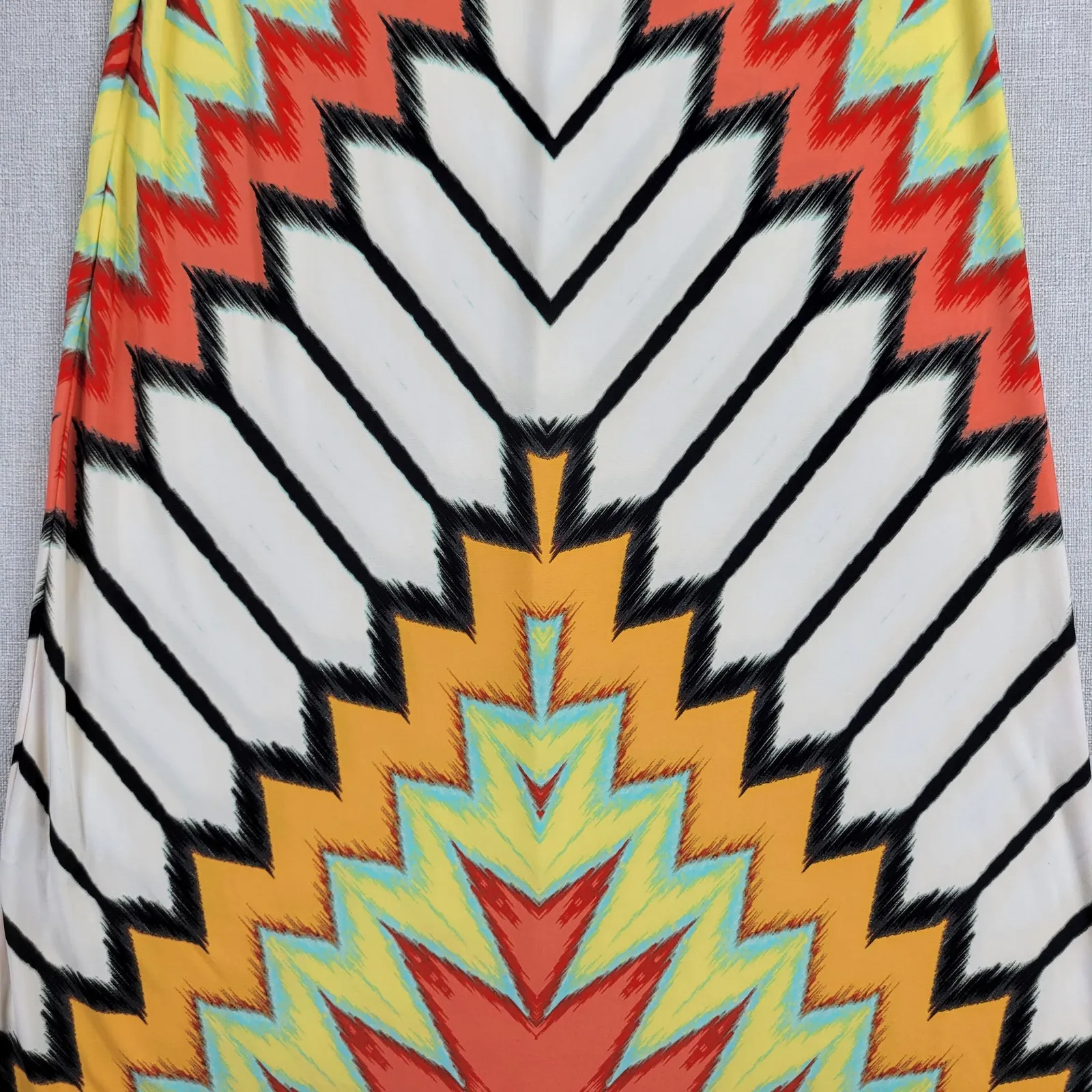 Eci New York‎ Womens Skirt Size M Multicolor Chevron Print Colorful A - Image 6