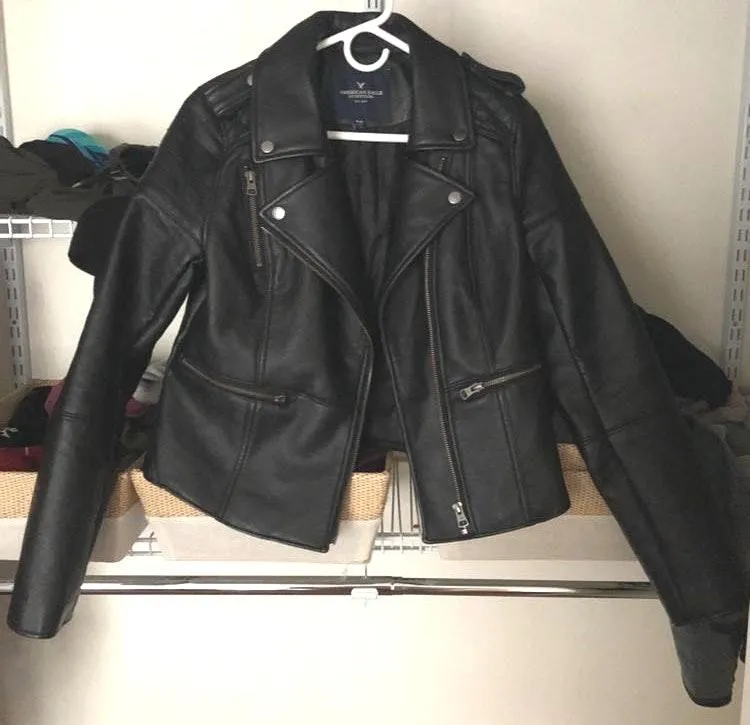 American Eagle Outfitters NWOT Faux Leather Jacket - Image 4