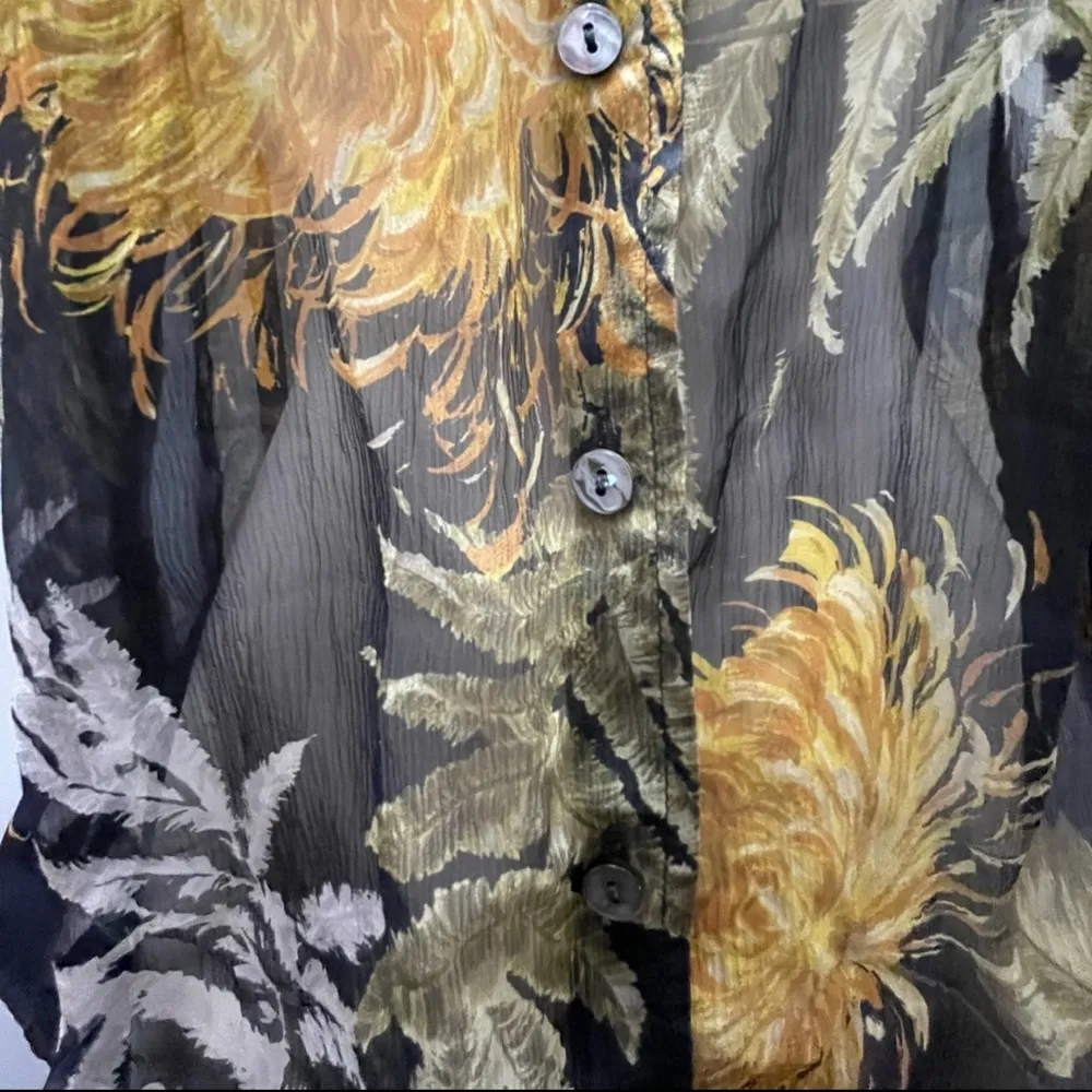 Floral Sheer Blouse Multiple Size XS - Image 7