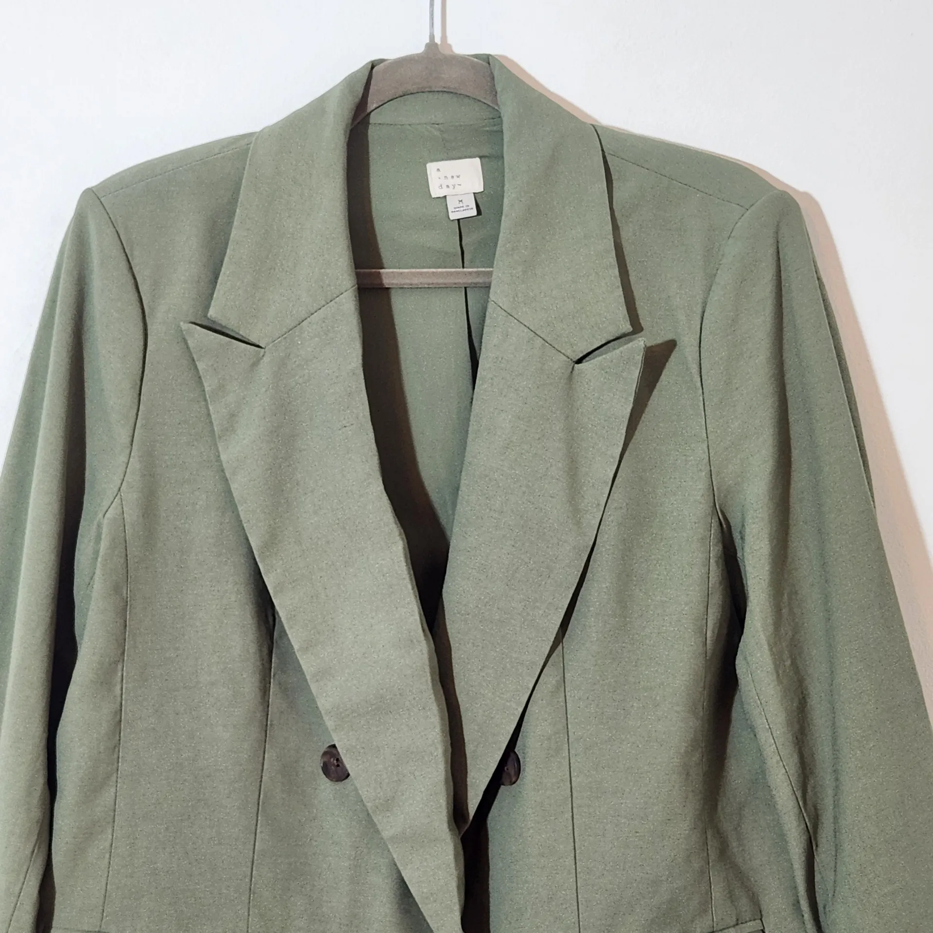 A New Day Women's Sage Green Blazer Size Medium - Image 2