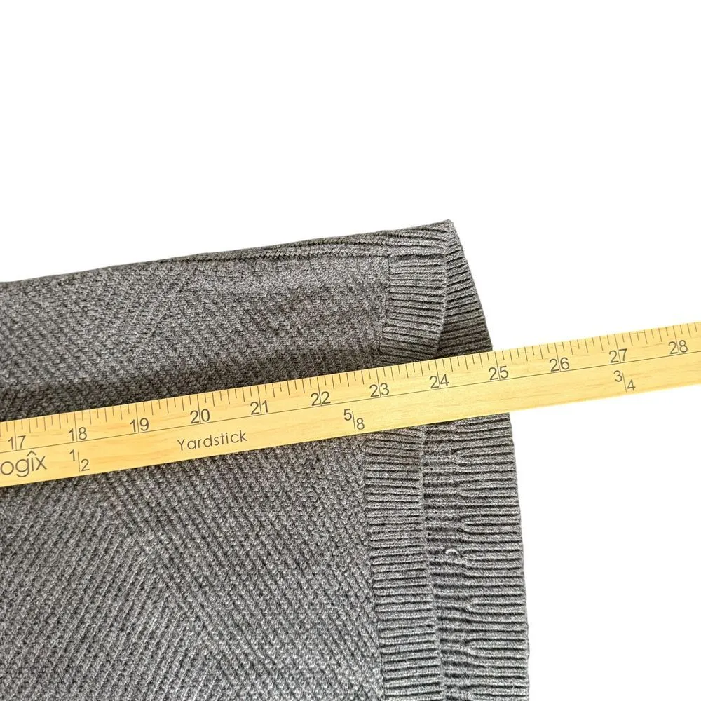 WHBM Quiet Luxury‎ Cashmere Blend Cowl Neck Sweater Size S Gray Cozy Minimalist - Image 9