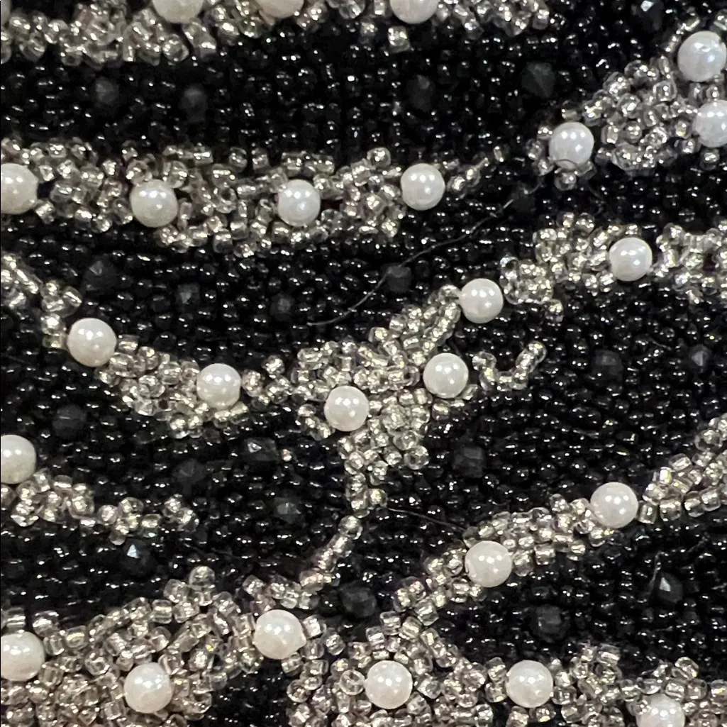 From India To You | Beaded Mini Hobo Bag Black - Image 3