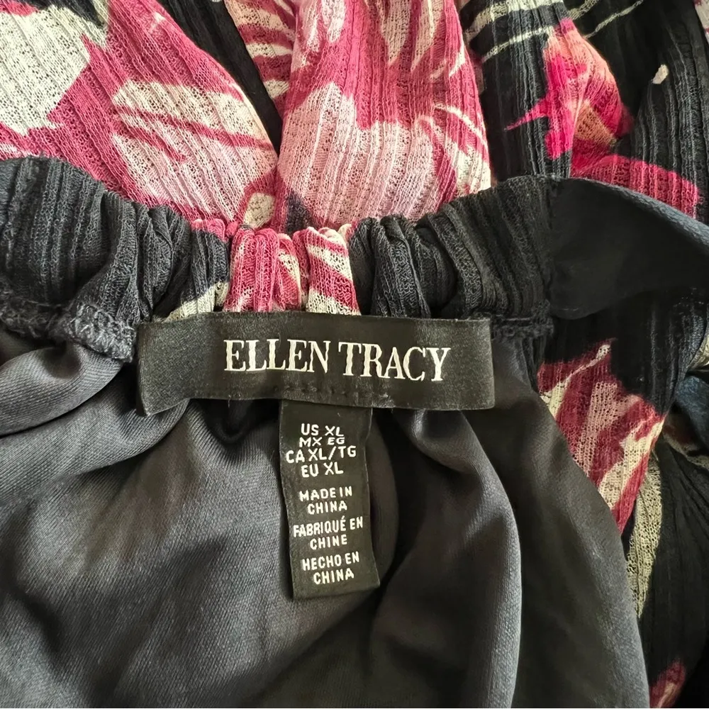 Ellen Tracy Ibiza Halter Tie Maxi Dress, Balinese Floral Pink, Size XL New w/Tag - Image 10