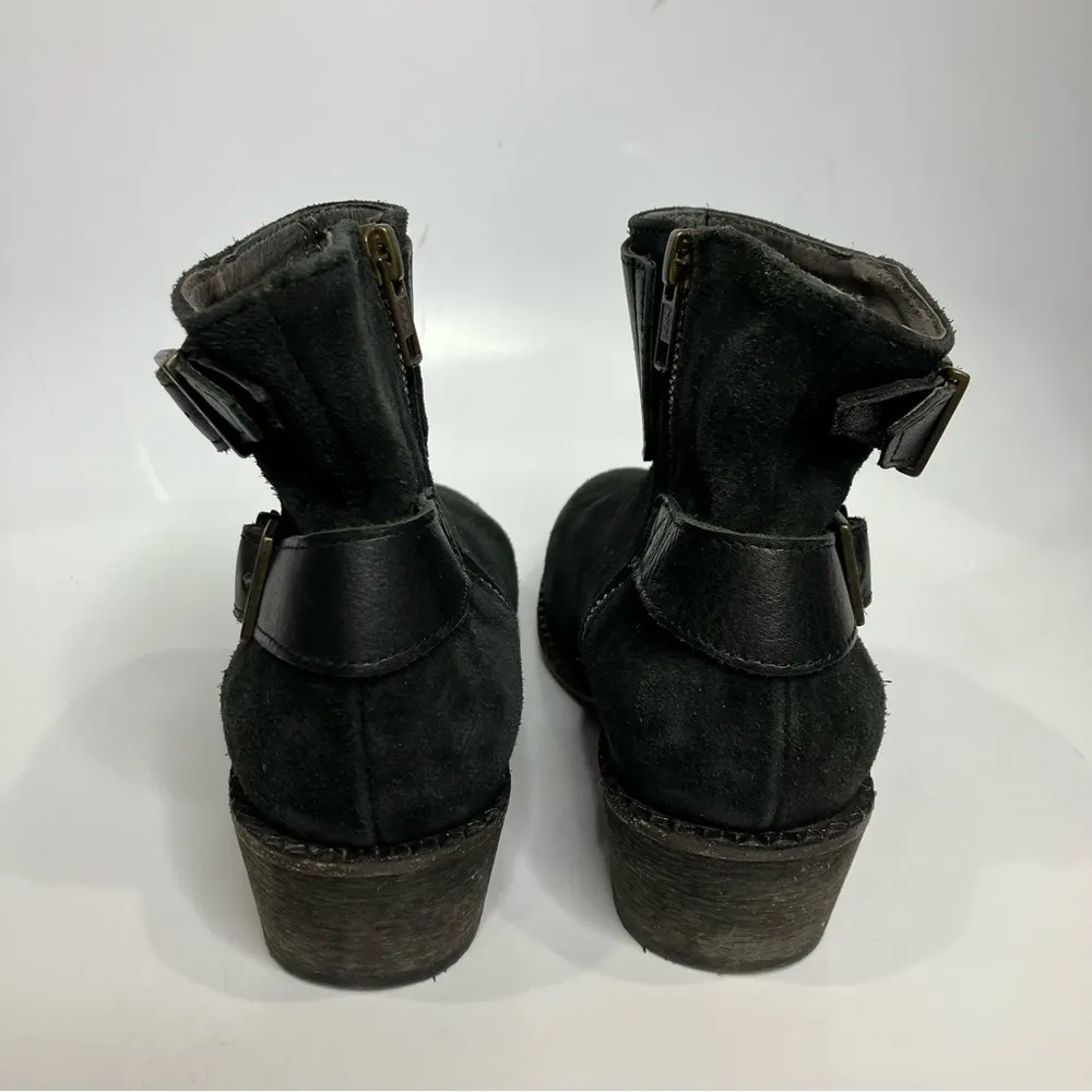 Hand Crafted‎ black leather ankle boots size 38 - Image 4