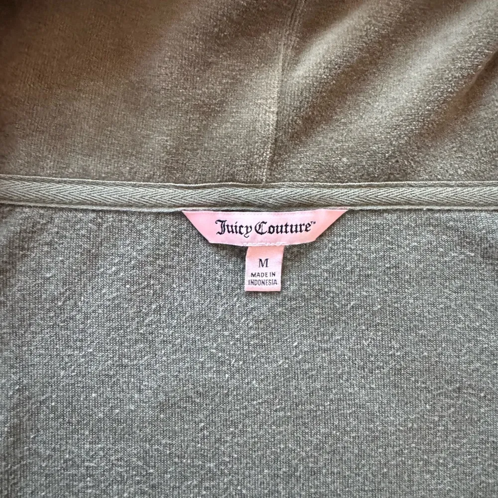 Women's Juicy Couture Velour Long Sleeve Zipup Track Jacket Size M Y2K Vintage - Image 5