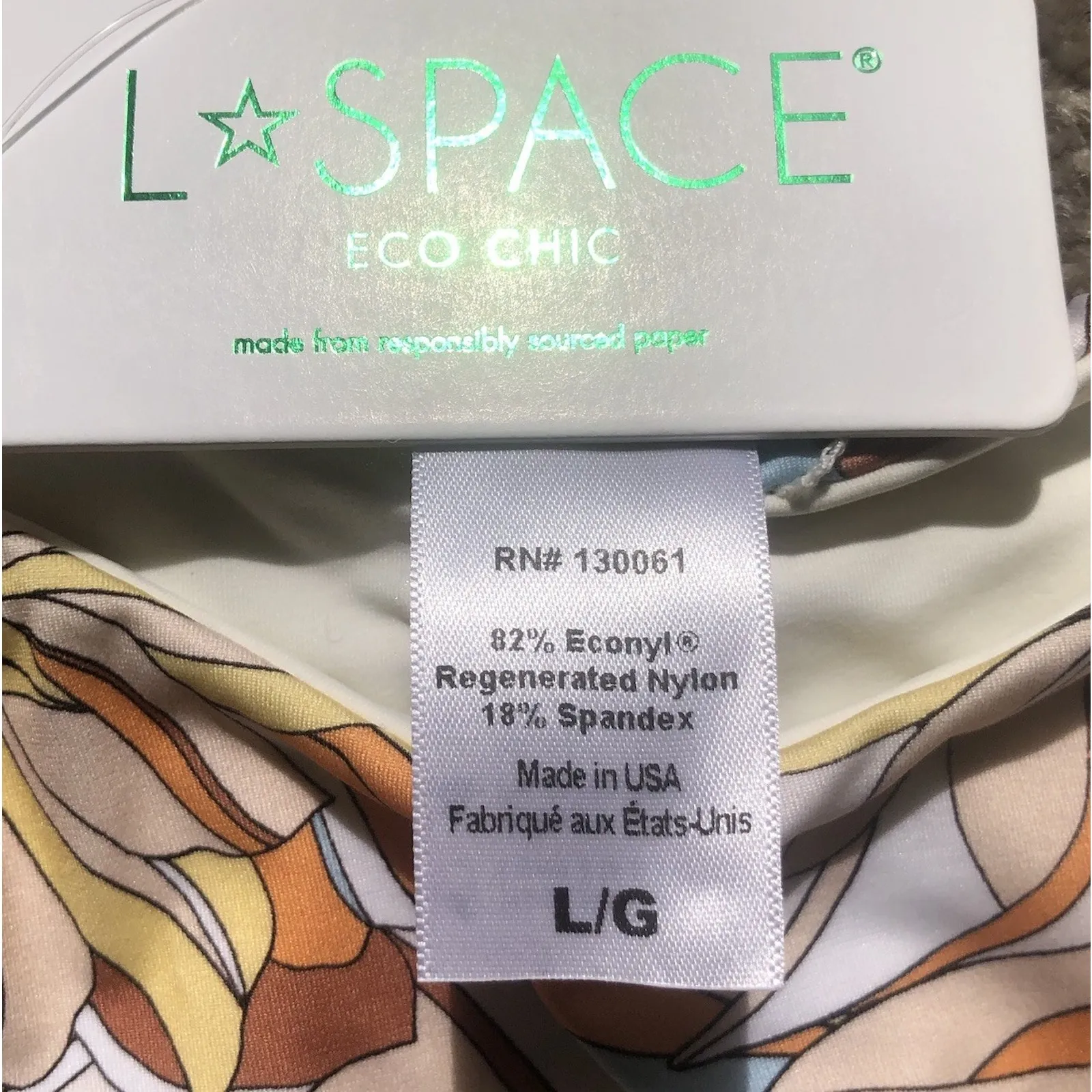 LSpace Eco Chic Bitsy Cut Bikini Bottom Jagger Floral Women's Size Large NWT - Image 10