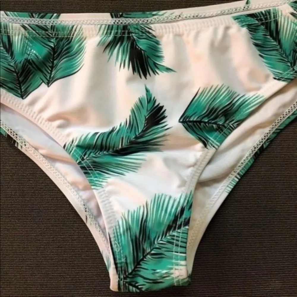 Shein green leaf Bikini Bottoms Juniors (L) - Image 5