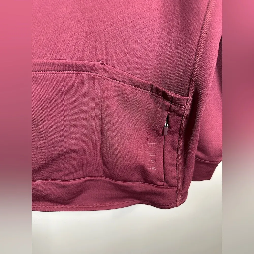 Adidas Women’s Track Jacket three back pockets‎ size medium maroon - Image 10