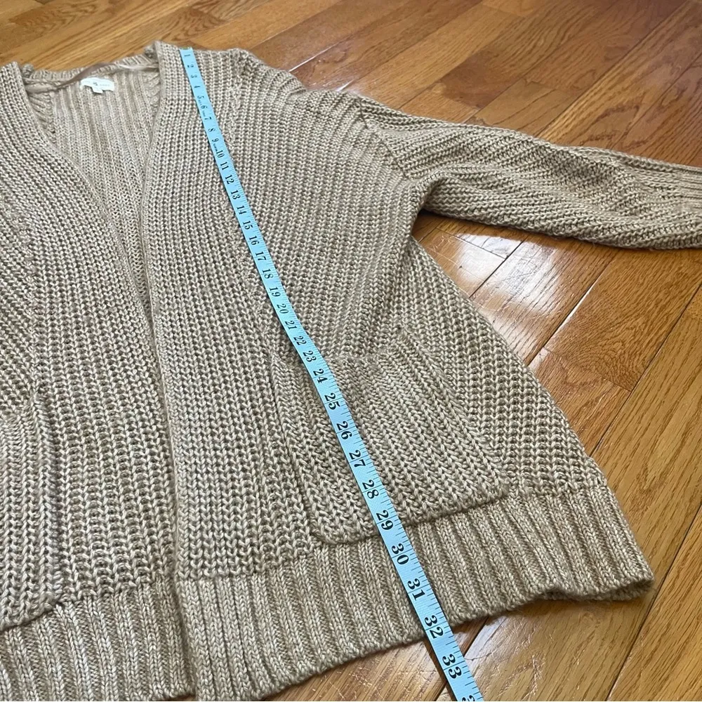 Lou & Grey Women Ribbed Knit Long Cardigan Pockets Oversized Slouchy Casual Sz 8 - Image 11