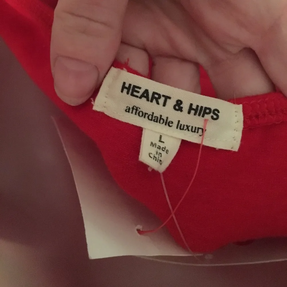 NEW red ruffle sleeve dress holiday christmas Size L - Image 3