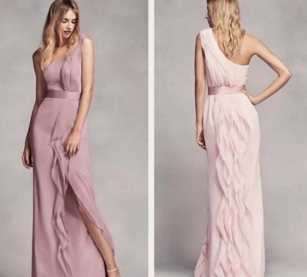 Vera Wang Blush Pink Bridesmaids Dress - Image 3