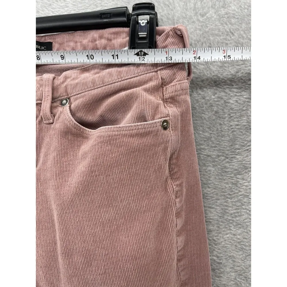Banana Republic Women's Micro Corduroy Solid Pink Pants Size 26 Petite - Image 6