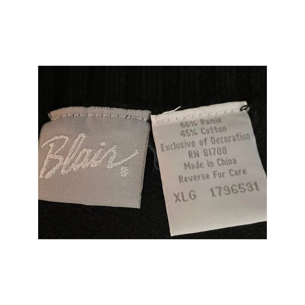 Blair vintage cottage country knit women's vest size XL - Image 4