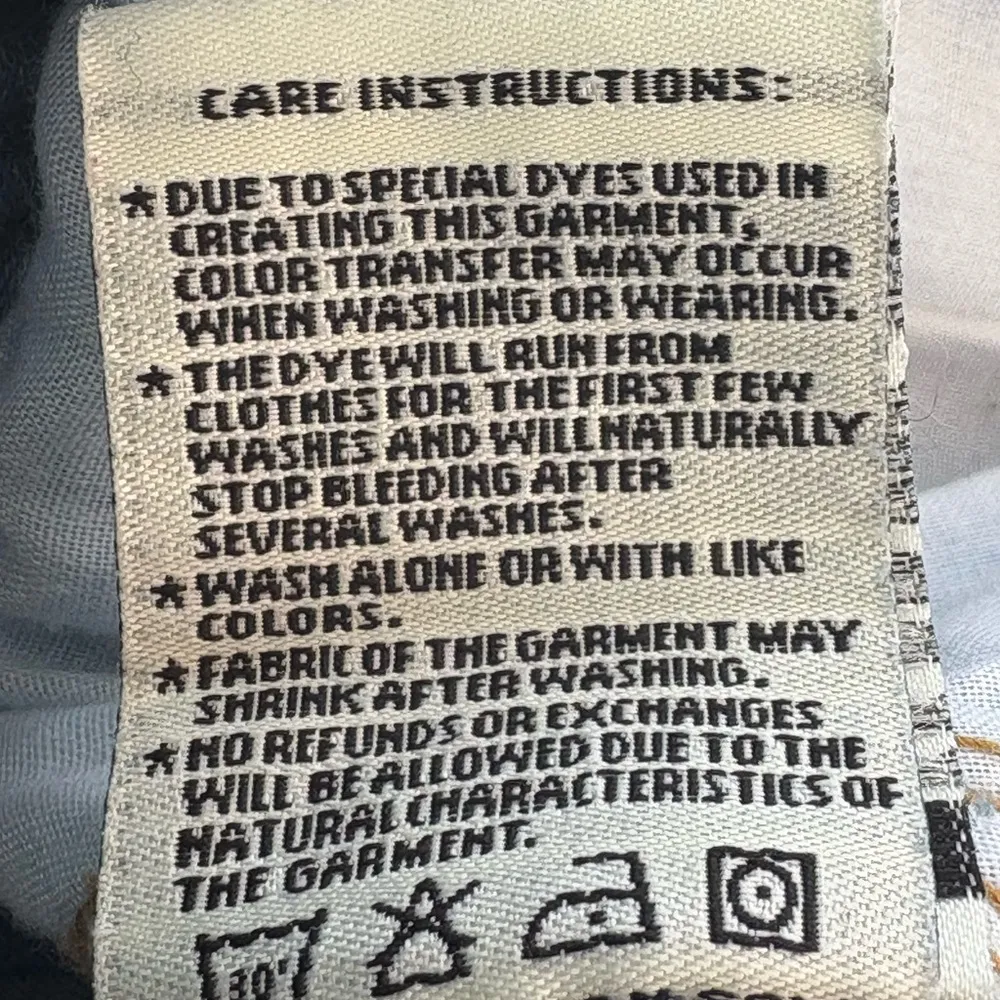 Wax Jean Denim Button-Down Overall Dress Size Large - Image 7