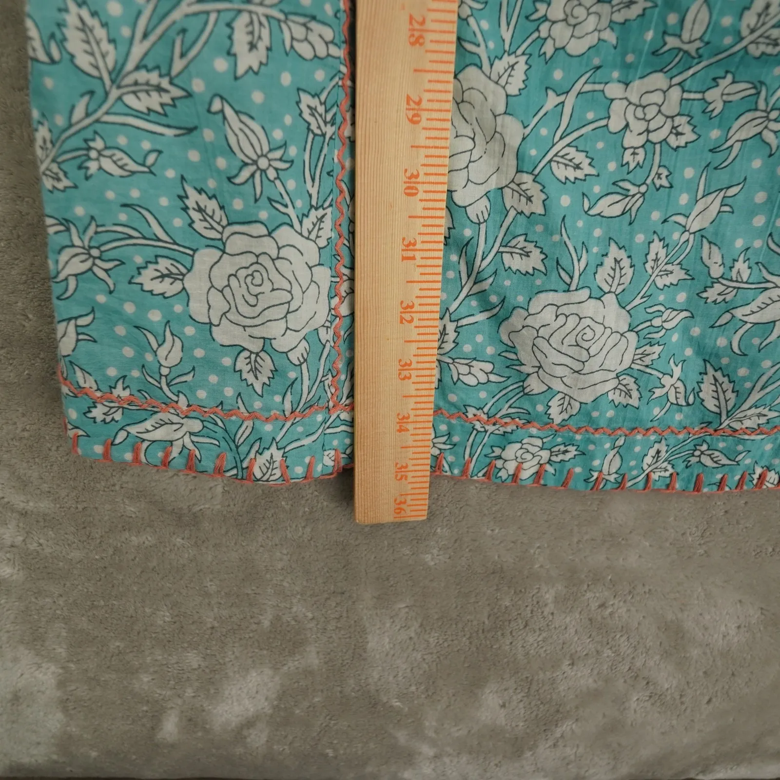 Sister Mary Veronica Dress Women's XS Blue Floral Embroidered Mini Boho - Image 7