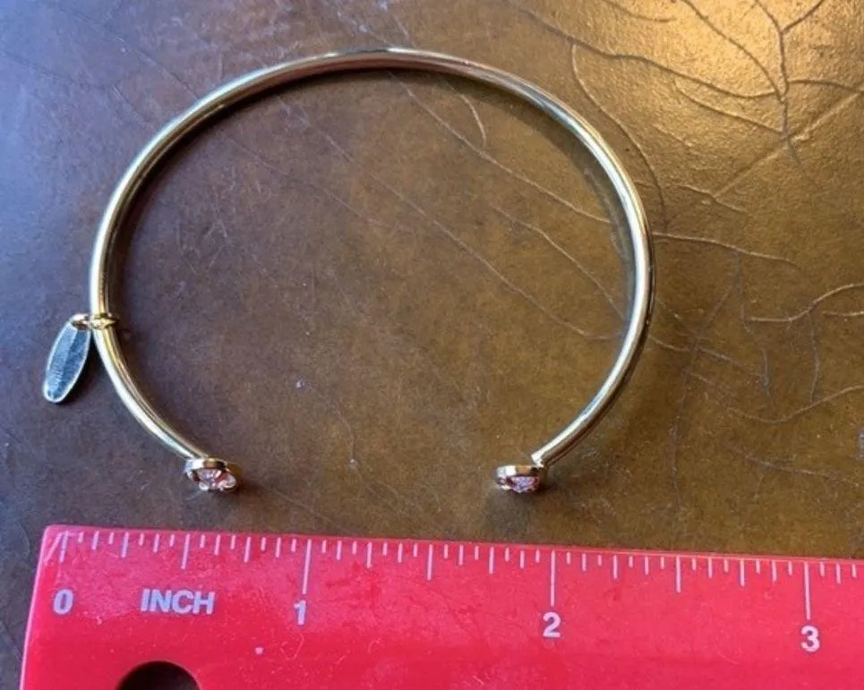 Serefina gold crystal bangle/cuff bracelet - Image 5