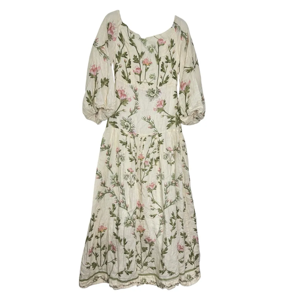 Agua by Agua Bendita Senlis Oasis Dress White Size L - Image 5