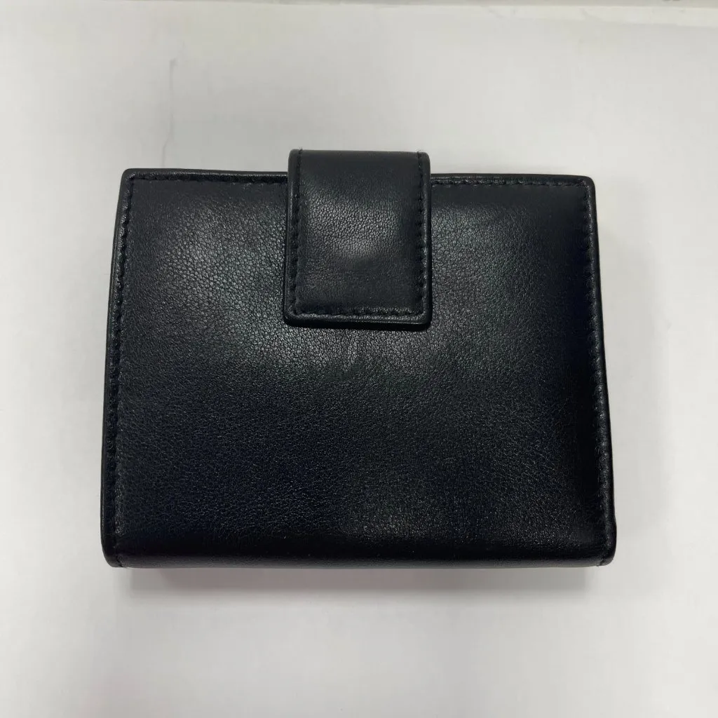 GUCCI Leather Bi-fold Compact Wallet Black - Preowned - Image 3
