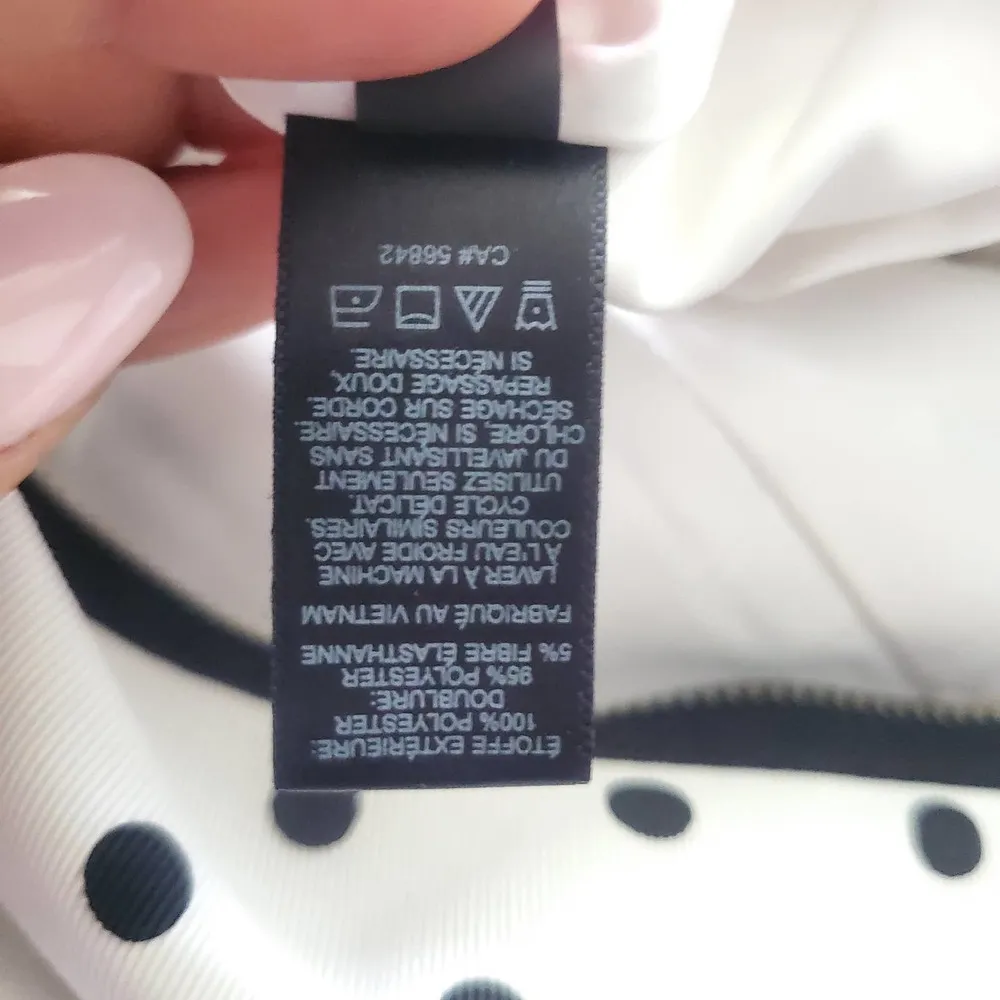 Express Sleeveless Black & White Polka Dot Dress 6 - Image 9