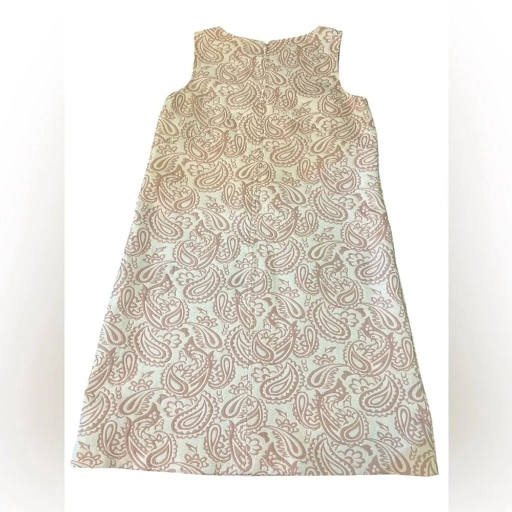 Victoria Beckham Target Blush Pink Floral Jacquard Shift Dress XL NWT Pockets - Image 12