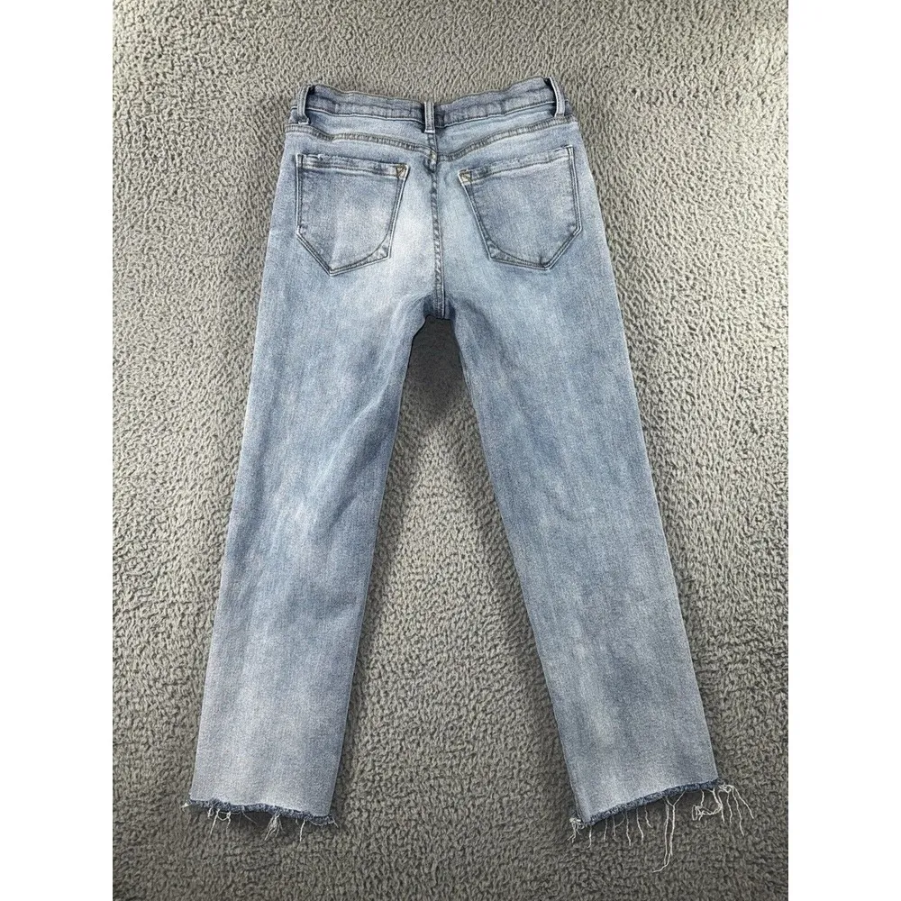 Kensie Jeans Vintage Luxe Women 4/27 Slim Cropped Raw Hem‎ Denim Pants - Image 2