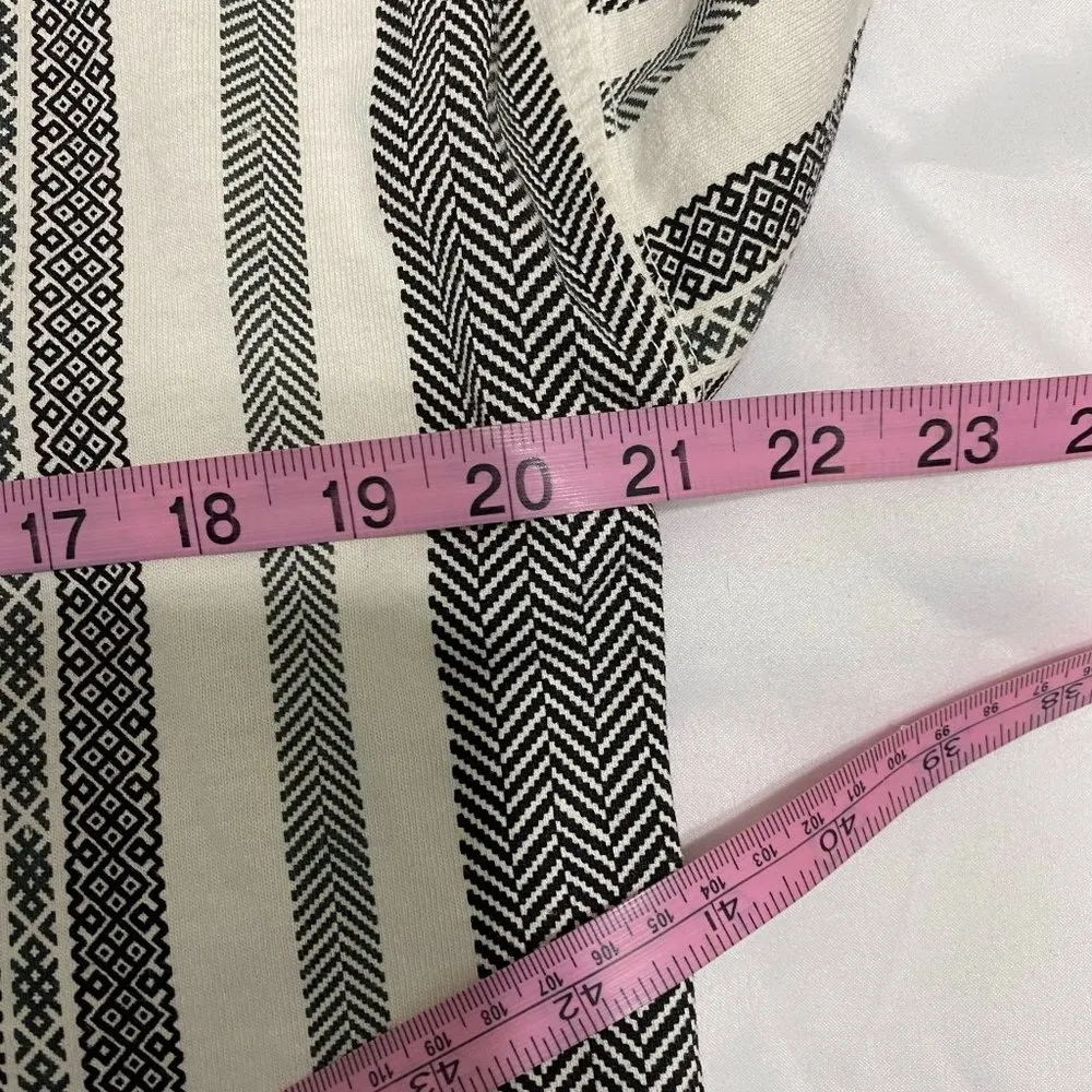 Spirit Jersey Grey Striped Hooded Sweatshirt- XS - Image 70