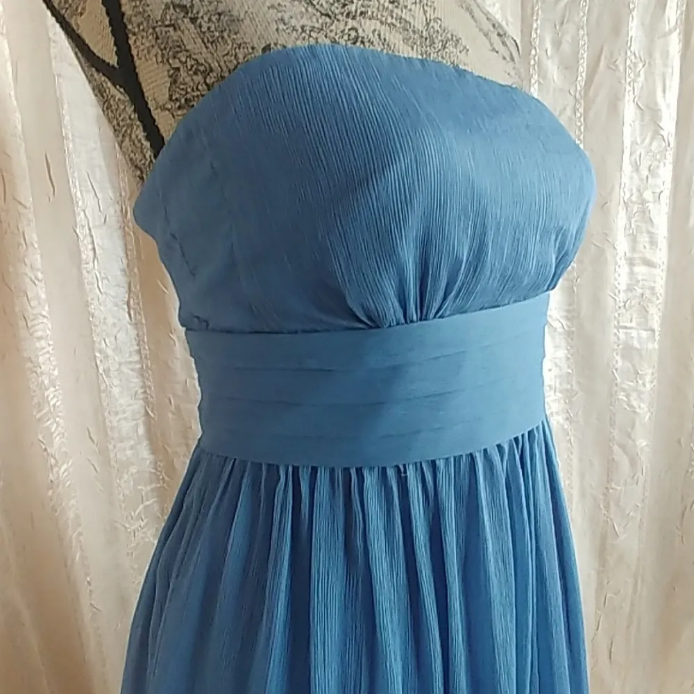 J.Crew Women's Strapless Silk Dress - Image 2