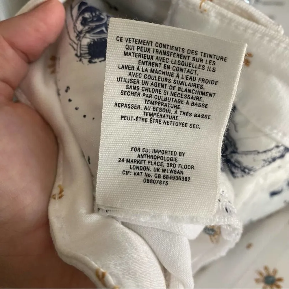 Anthropologie Pilcro and the letterpress starburst embroidered denim shorts - Image 6