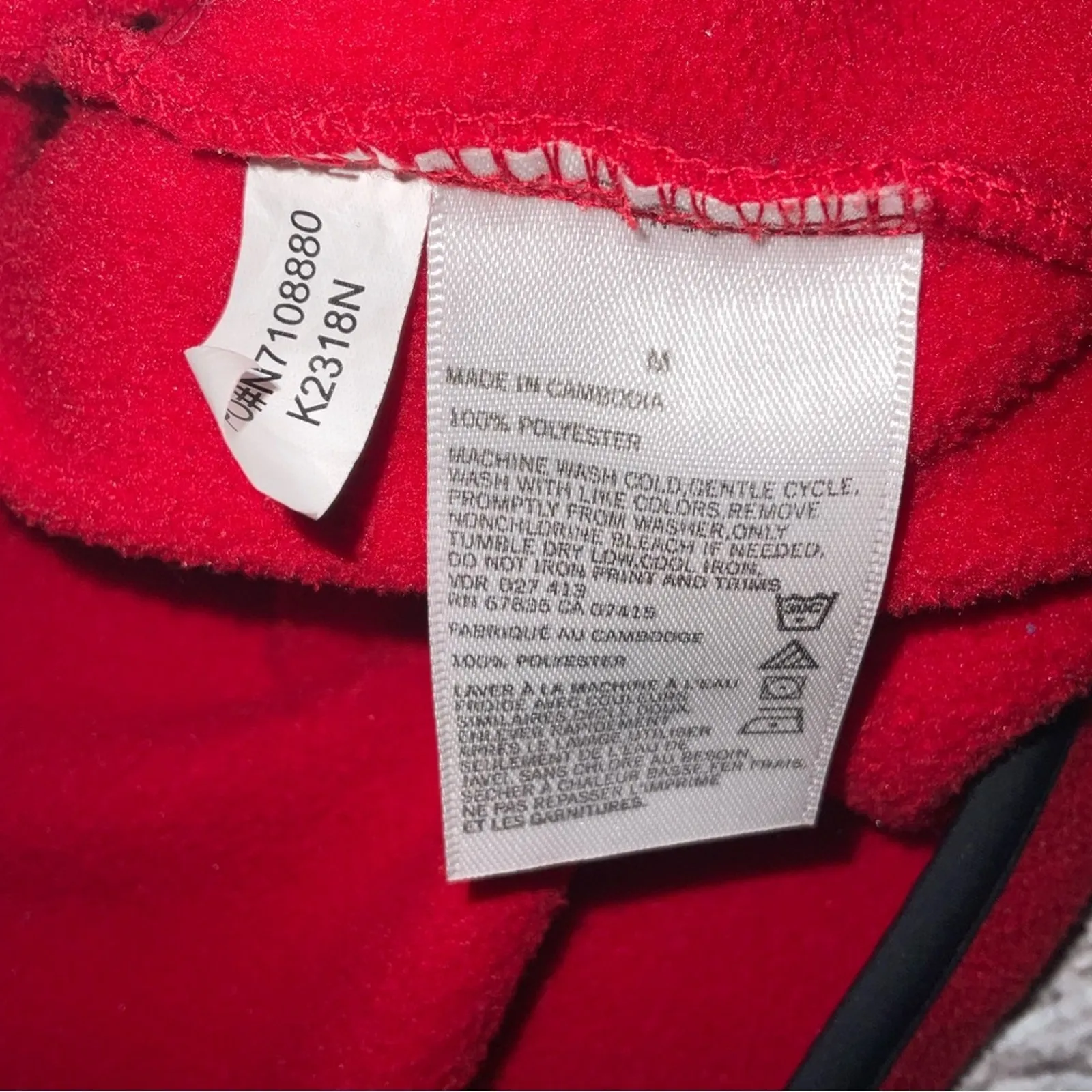 Nautica Red Logo Pull-Over Quarter Zip Sweater M Preppy Classic Sportswear Cozy - Image 10