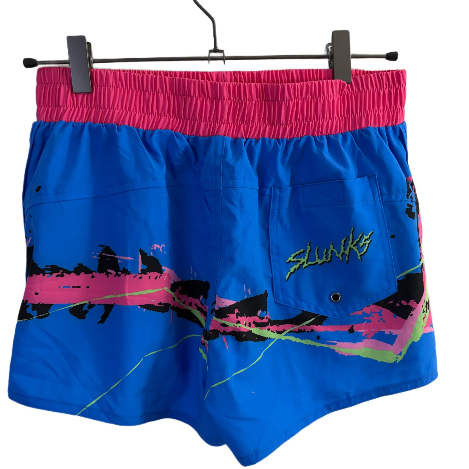 Slunks Shorts Womens Medium Blue Pink Beach Volleyball Zags Outdoors FAB p1440 - Image 4