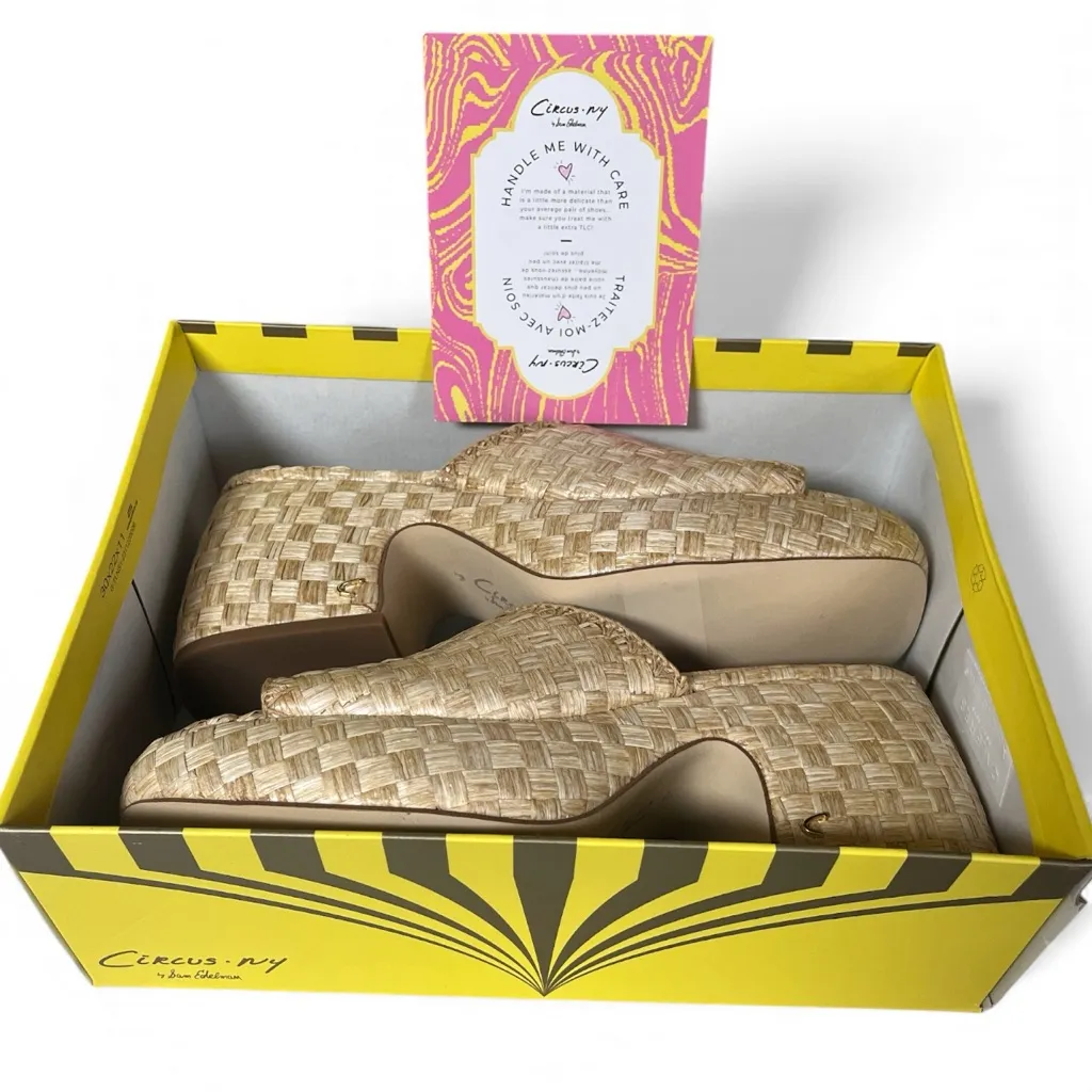 Circus NY By Sam Edelman Ilyse Beechwood Raffia Platform Sandals - Image 7