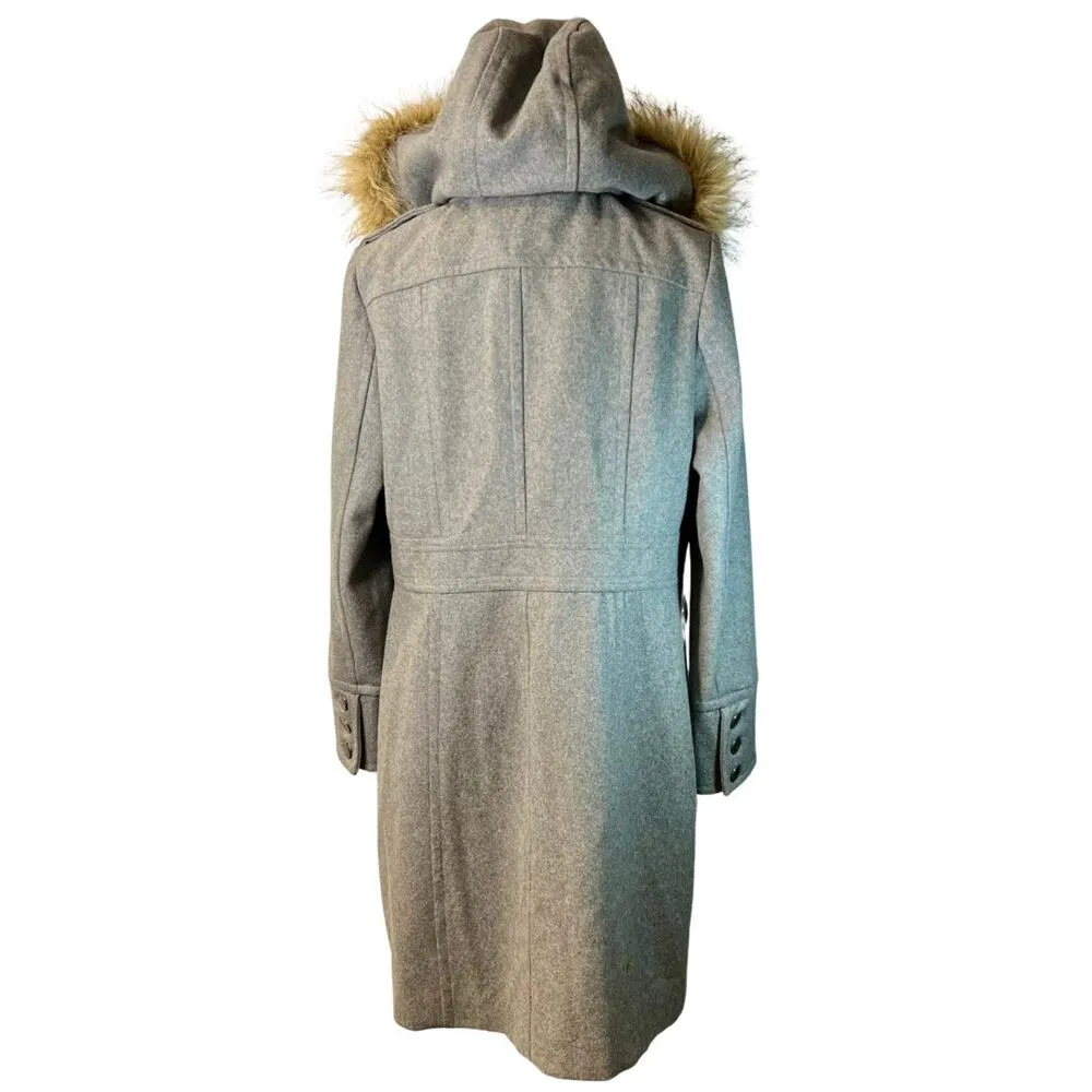 Esprit Women's Gray Wool Blend Coat Size XL - Image 2