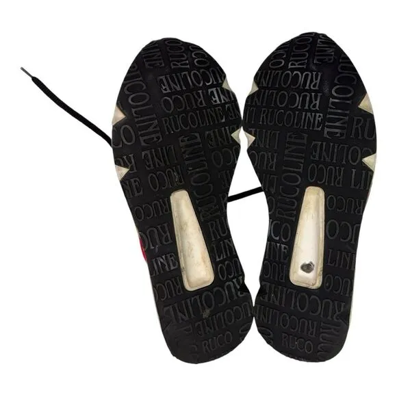 RUCOLINE Womens Pink Black R Sequins Platform Chunky Sneakers Shoes Size Unknown - Image 8