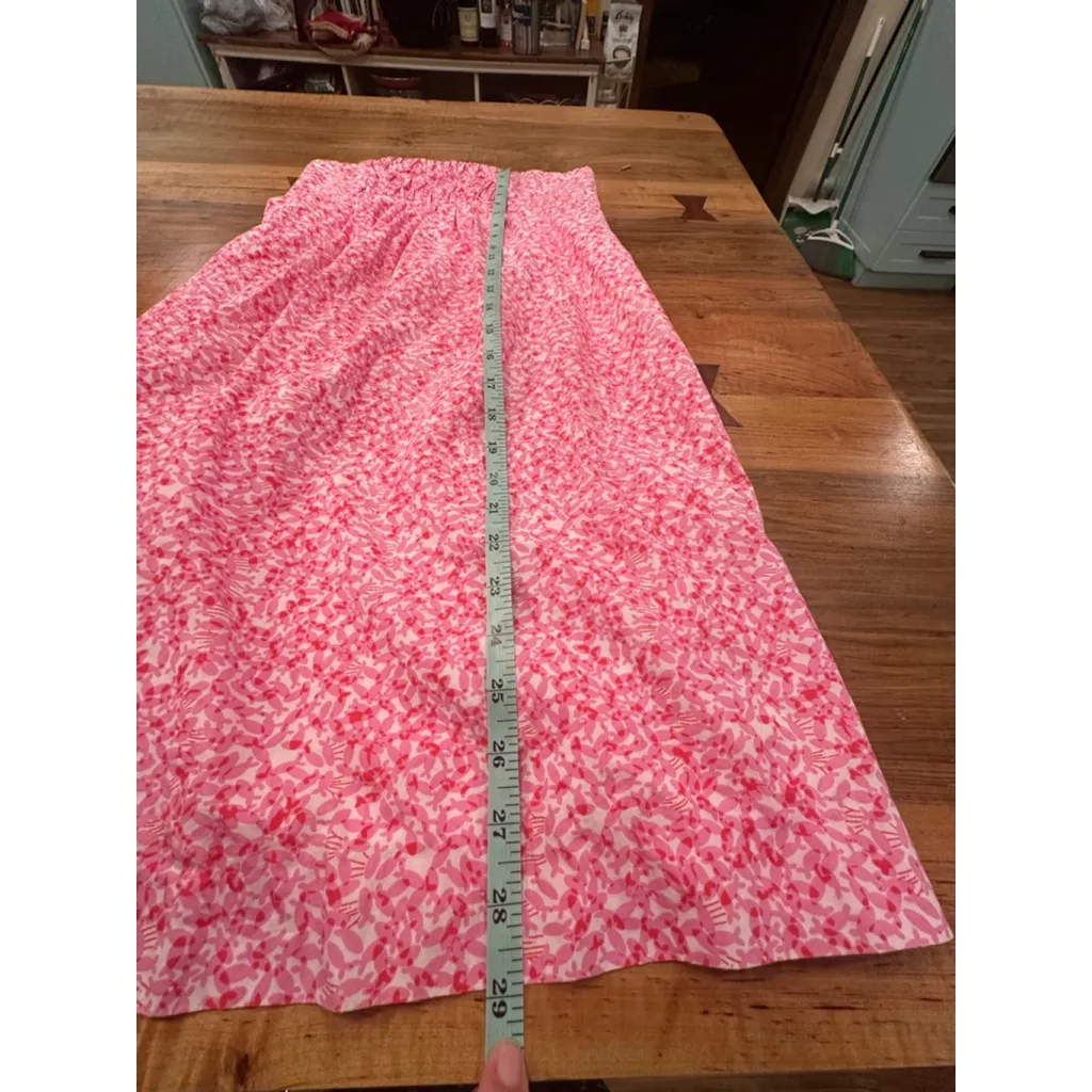 Women's Lilly Pulitzer Strapless Dress Size 0 Pink & White - Image 6