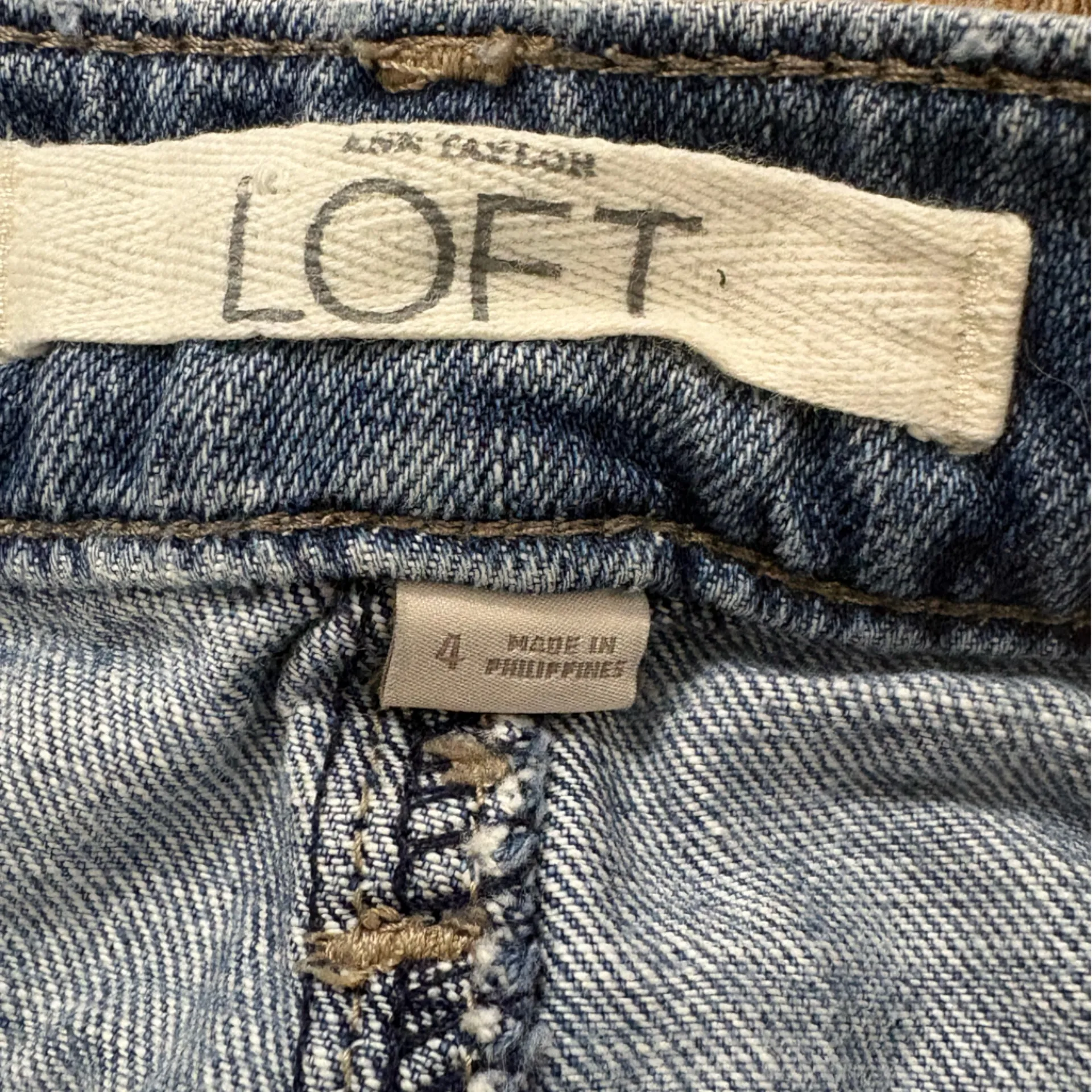 Ann Taylor Loft Denim Blue Cotton Jean Short Shorts 4 Casual Summer Everyday - Image 6