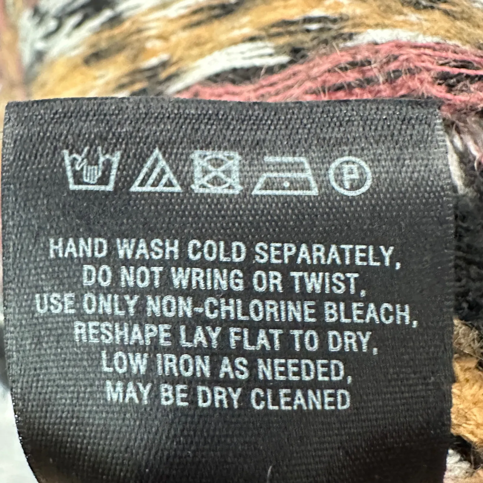 Sleeping on Snow Black Antiquarian Pullover Top Fair Isle S Boho Tribal Hygge - Image 7