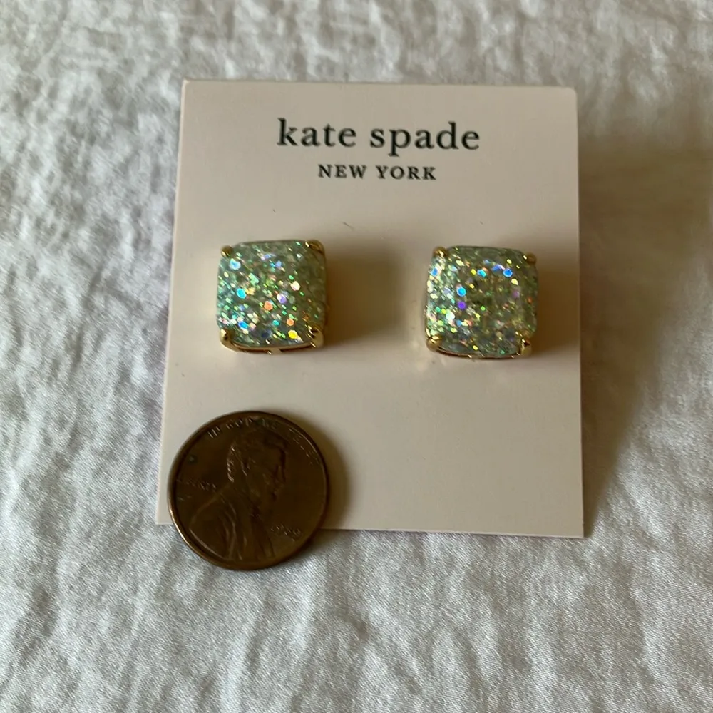 Kate Spade: Opal Style Glitter Stud Earrings - Image 10