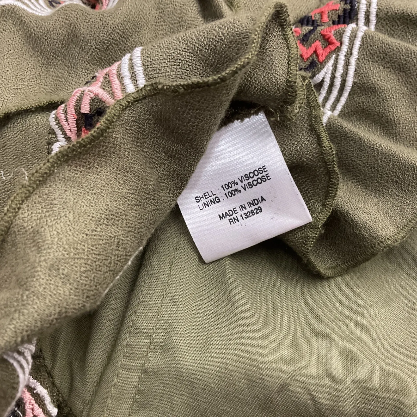 Tularosa Maddie Embroidered Ruffle Bandeau Top Small - Image 3