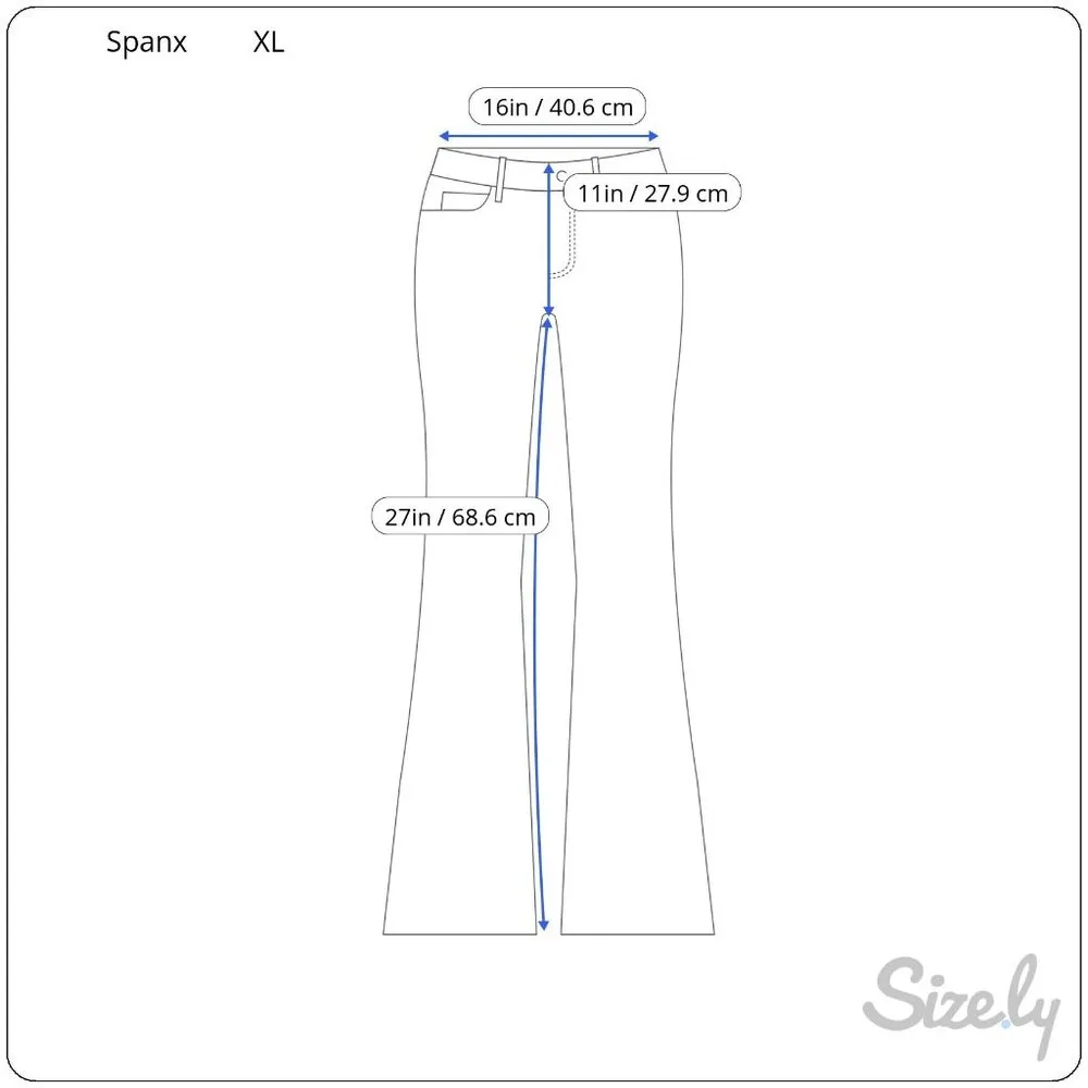 Spanx Dark Wash Pull on Jeans Size XL - Image 5