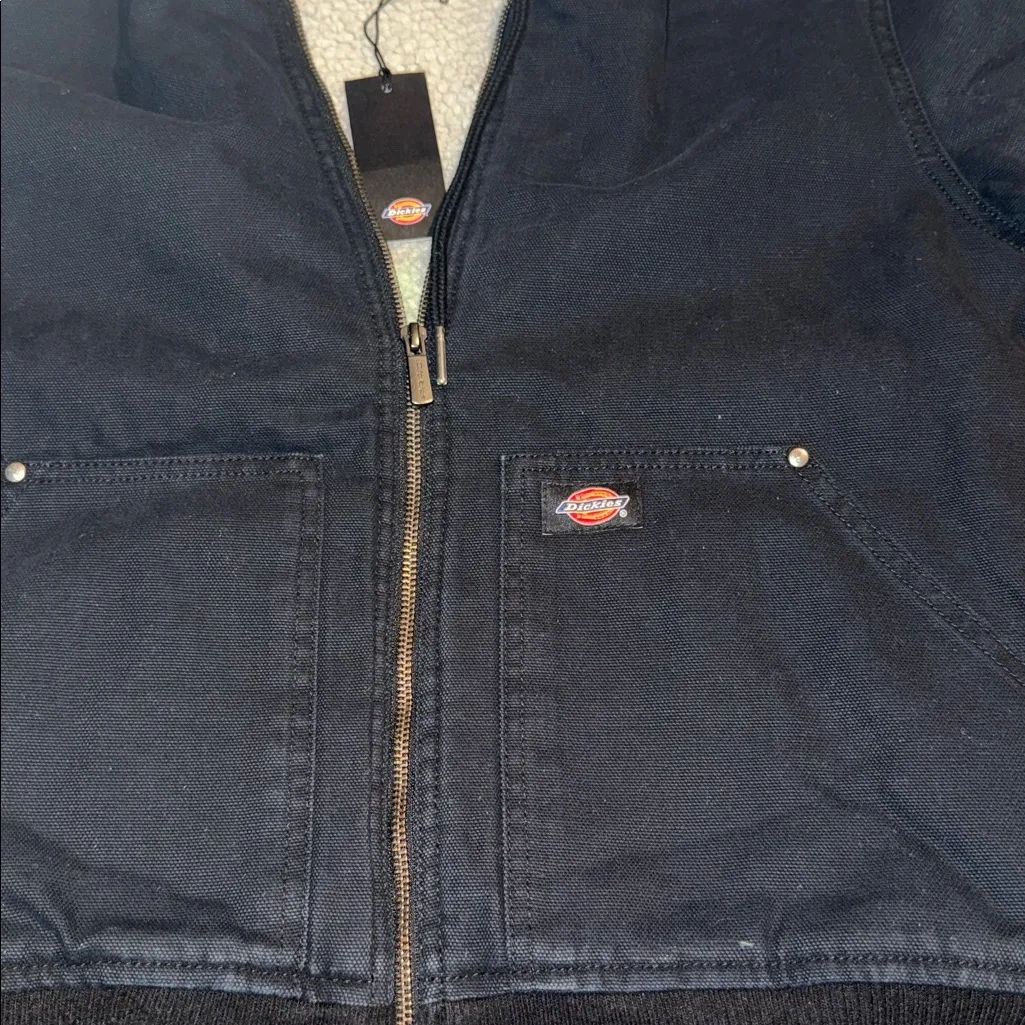 Dickies Duck Canvas Textured Fleece Lined Jacket - Image 9