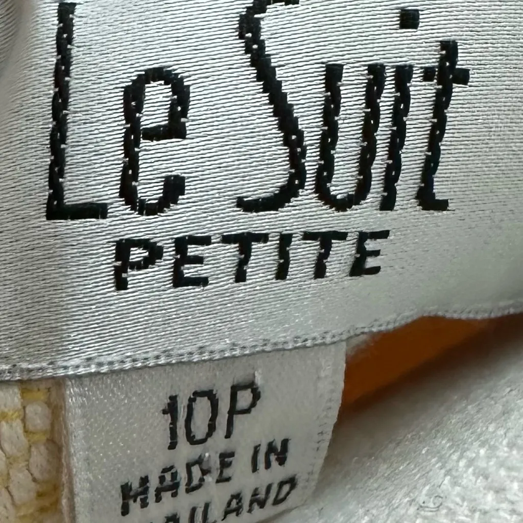 Le Suit Petite sz 10P yellow blazer - Image 3