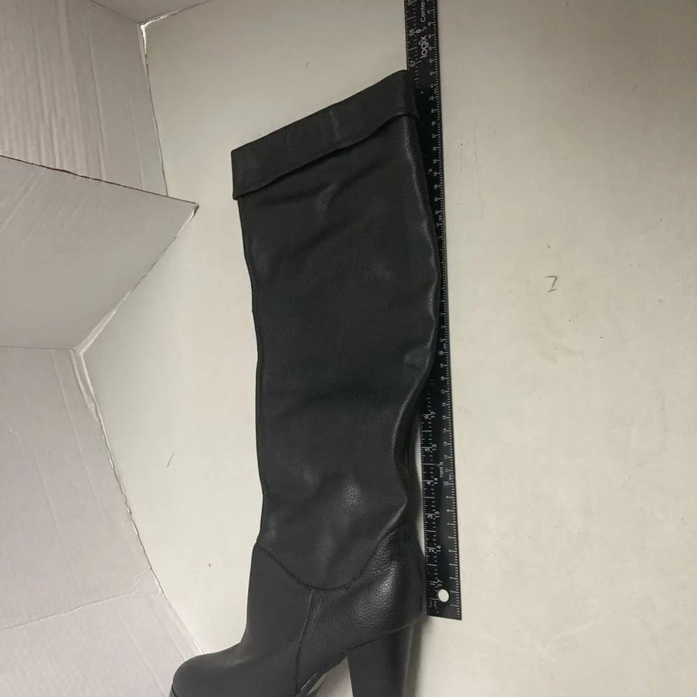 COLLIN STUART Women’s Pull On‎ Leather Knee High Boots Size 8.5 B - Image 3