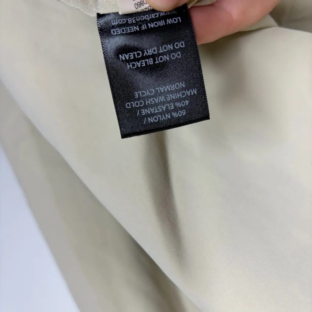 Carbon38 Khaki Belted Blazer Size Large - Image 12