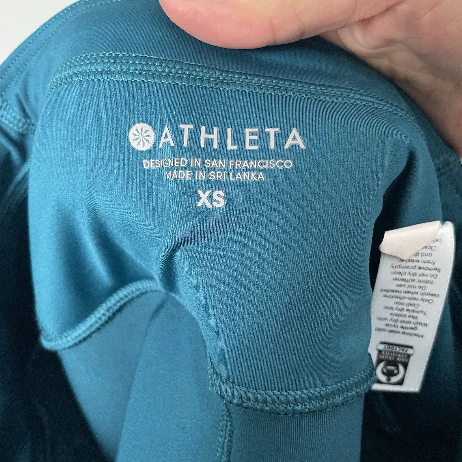 Athleta Momentum Skirt Skort Costal Teal Size Women's XS Ruffle Tennis Athletic - Image 7