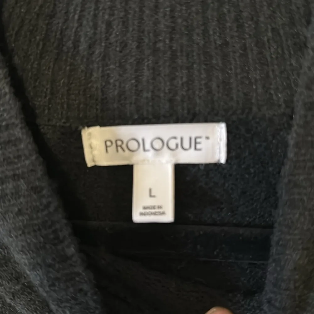 Prologue Black Pullover Sweater 3% Wool Size Large - Image 2