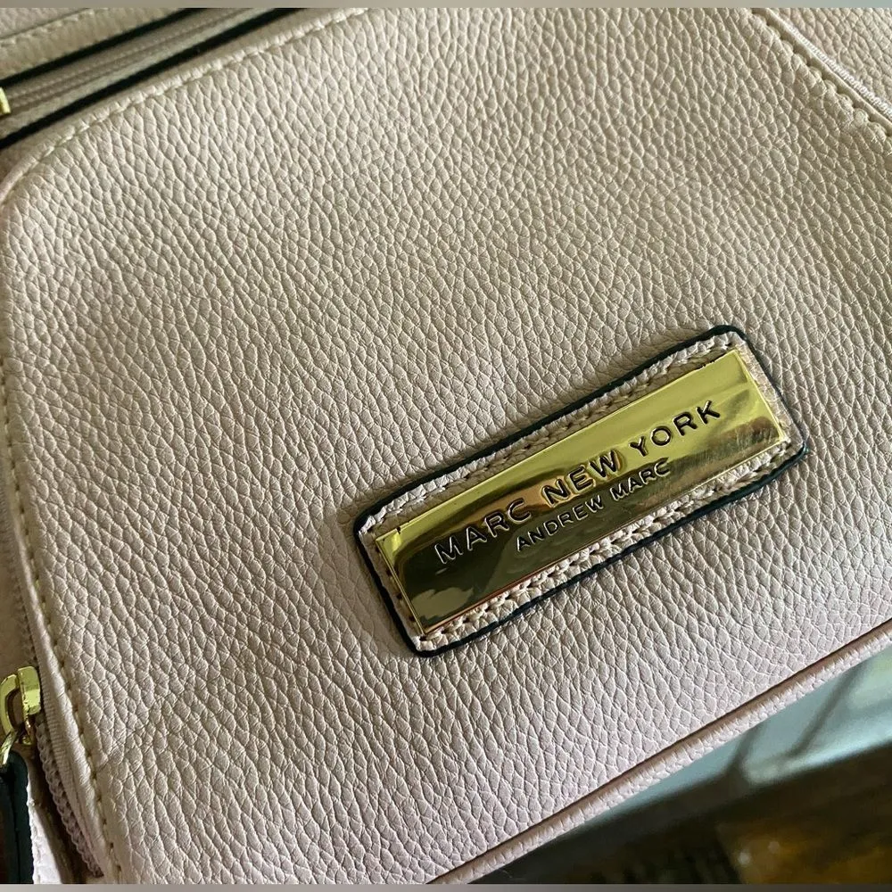 Andrew Marc  New York Pink Multipocket Crossbody Bag w/ Adjustable Strap - Image 3