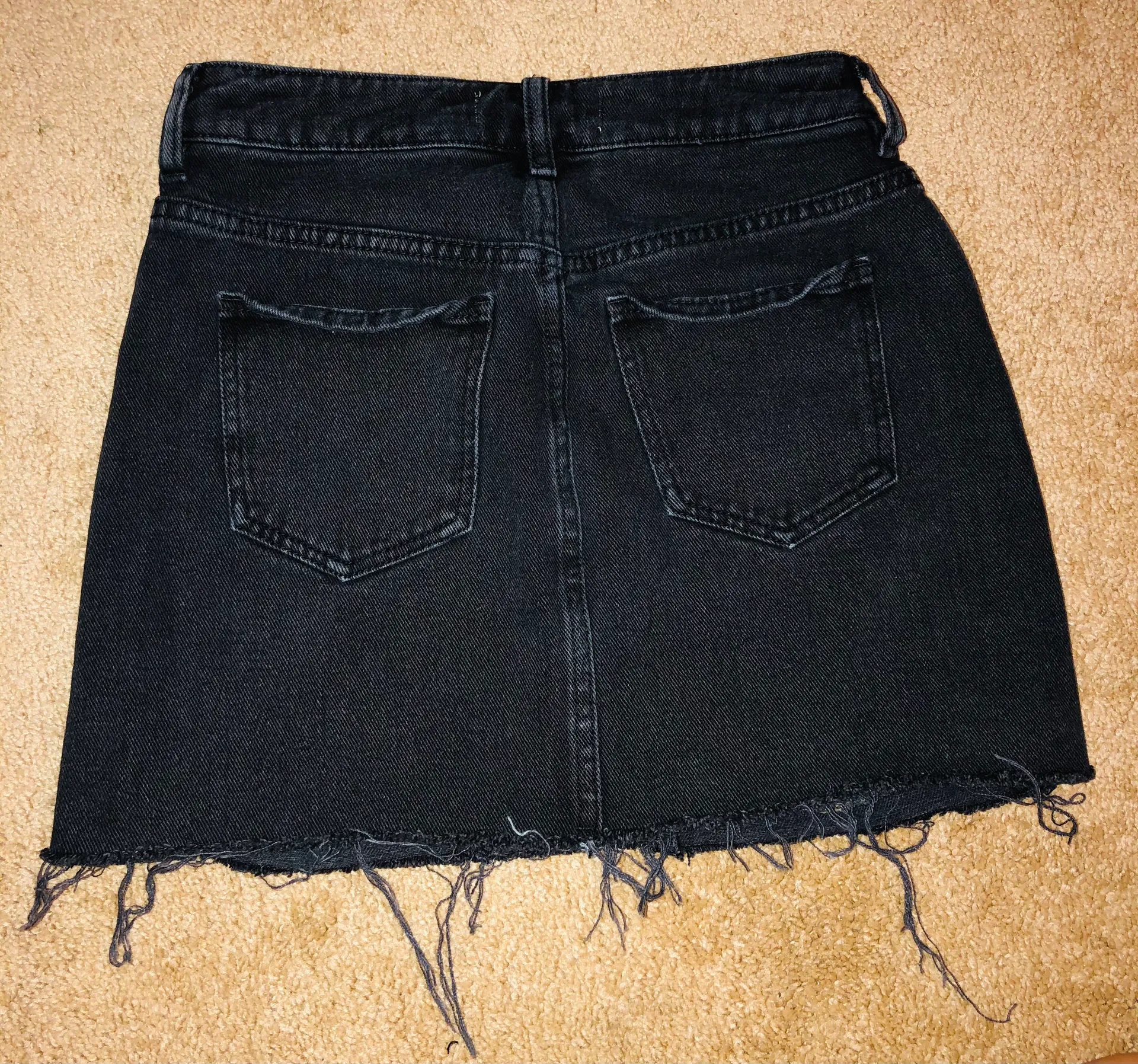 Black Denim Skirt - Image 2