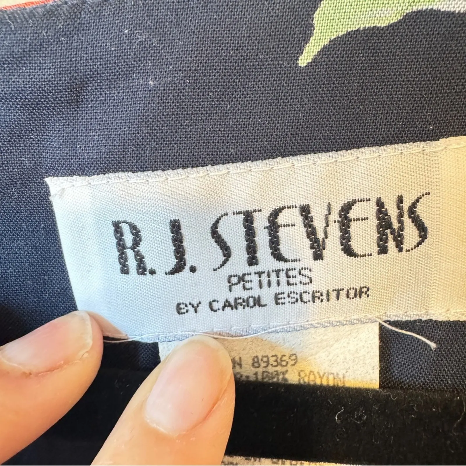 Vintage 90s Blue Floral Butterfly Print Sun Dress Womens 8 Casual Summer Modest - Image 10